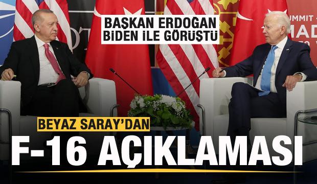 Başkan Erdoğan Biden ile görüştü! Beyaz Saray’dan flaş F-16 açıklaması