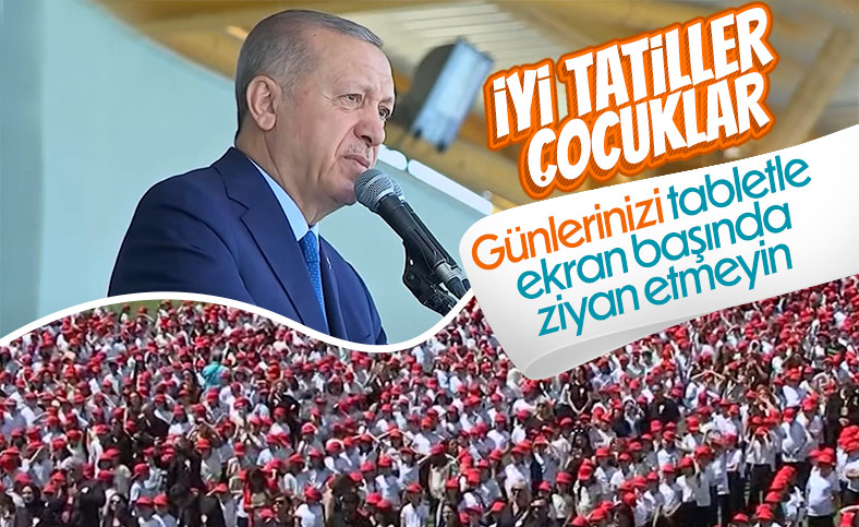 Cumhurbaşkanı Erdoğan’ın karne dağıtım töreni konuşması