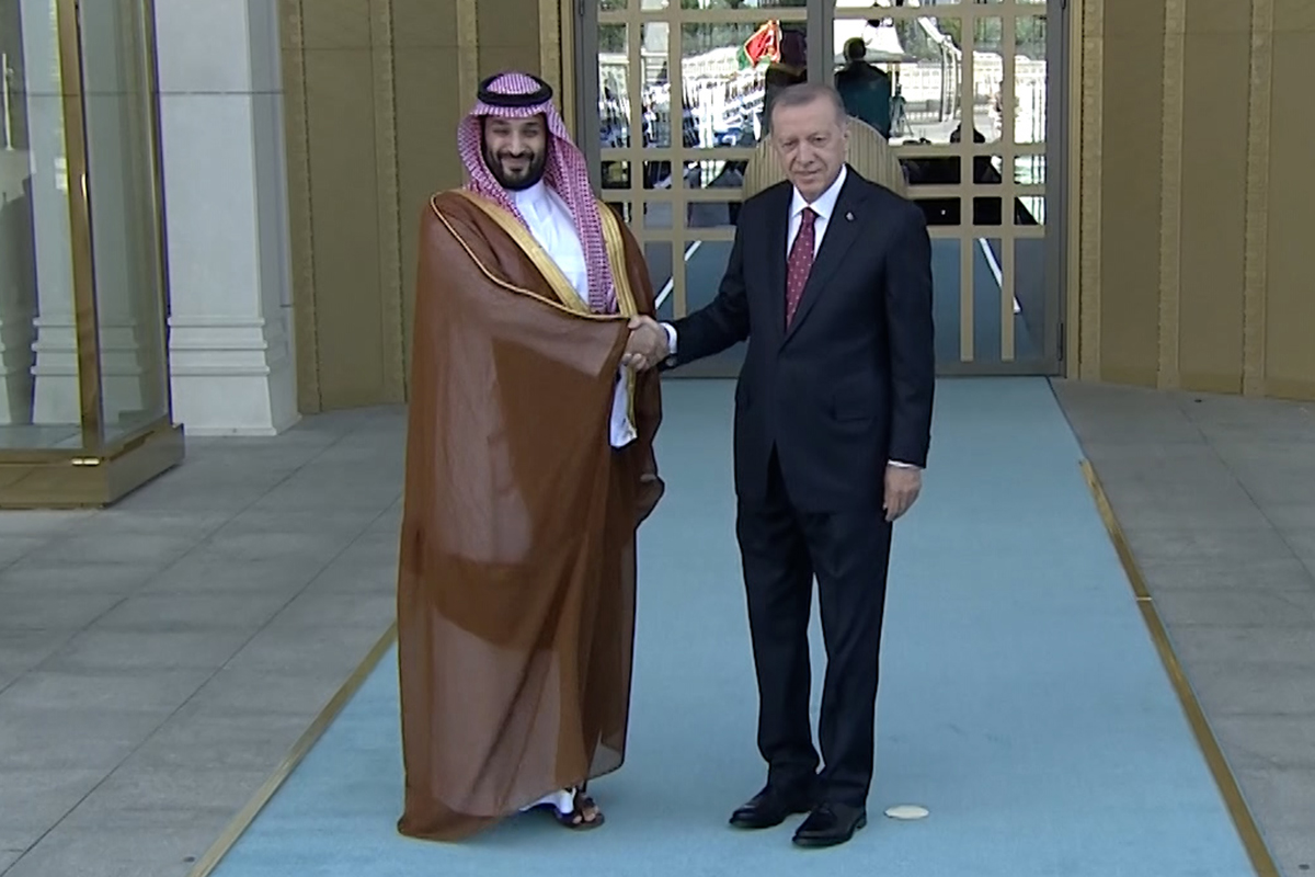 Cumhurbaşkanı Erdoğan, Suudi Arabistan Veliaht Prensi Selman’ı resmi törenle karşıladı