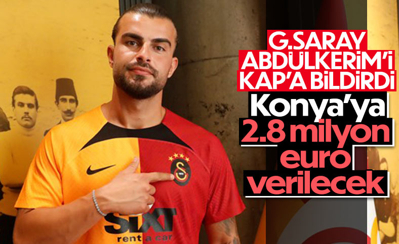 Galatasaray Abdülkerim Bardakçı’yı KAP’a bildirdi
