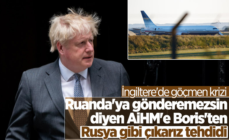 İngiltere’de sığınmacıları Ruanda’ya götürecek olan uçak durduruldu