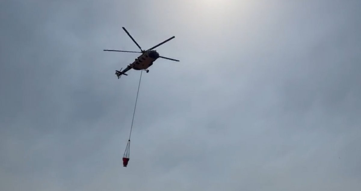 Marmaris teki yangında jandarma helikopterleri de göreve başladı #6