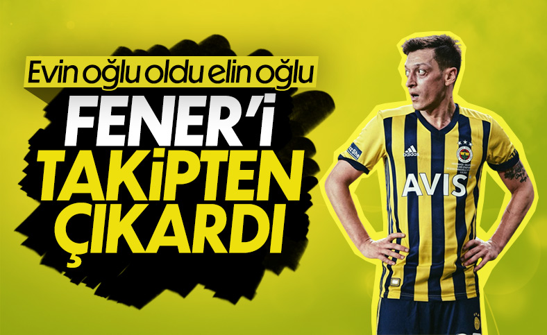 Mesut Özil, Fenerbahçe’yi sosyal medyada takipten çıkardı
