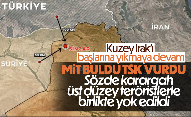 MİT ve TSK’dan Sincar’a operasyon: 6 terörist öldürüldü
