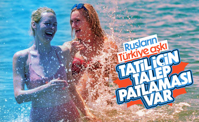 Rusların Türkiye'de tatil talebi yoğunluğa takılıyor