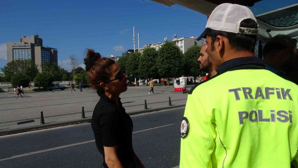 Taksim de ticari taksi denetimi: Ceza yağdı #5