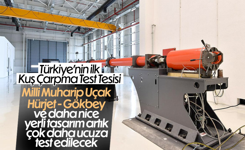 Yerli hava projelerinin kuş çarpma testleri artık Türkiye'de yapılıyor