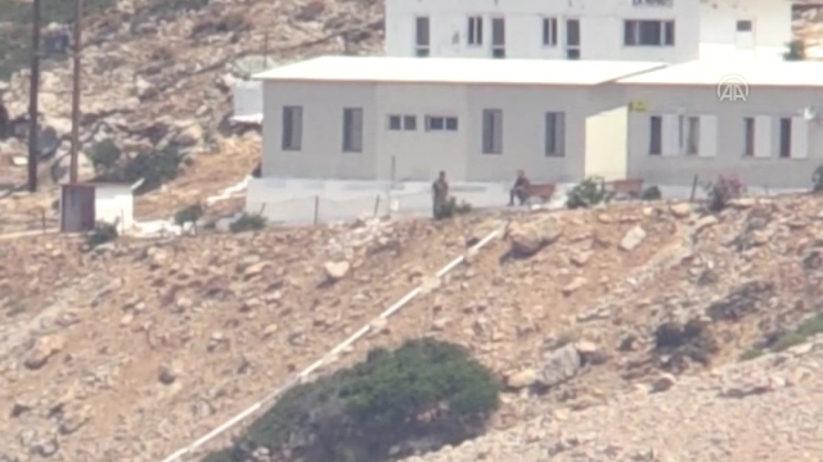 Yunanistan ın Keçi Adası ndaki silahlandırma provokasyonu görüntülendi #3