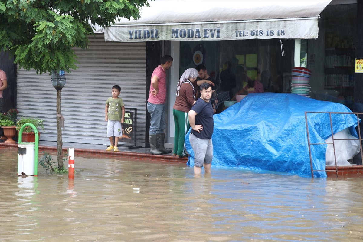 Zonguldak ta şiddetli yağışlar Filyos Çayı nı taşırdı #5