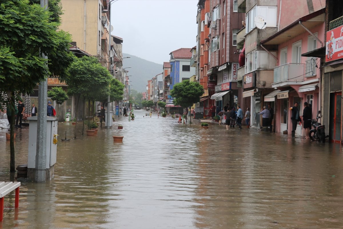 Zonguldak ta şiddetli yağışlar Filyos Çayı nı taşırdı #6