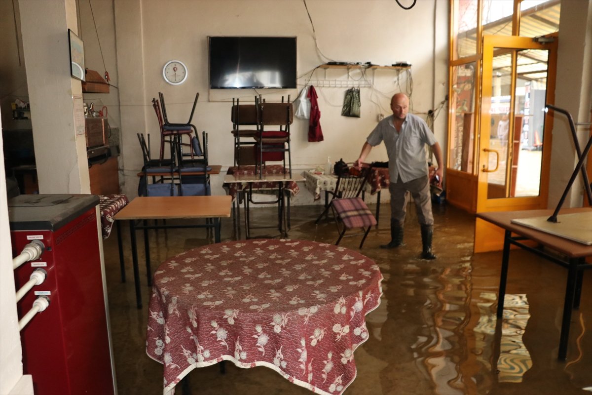 Zonguldak ta şiddetli yağışlar Filyos Çayı nı taşırdı #7