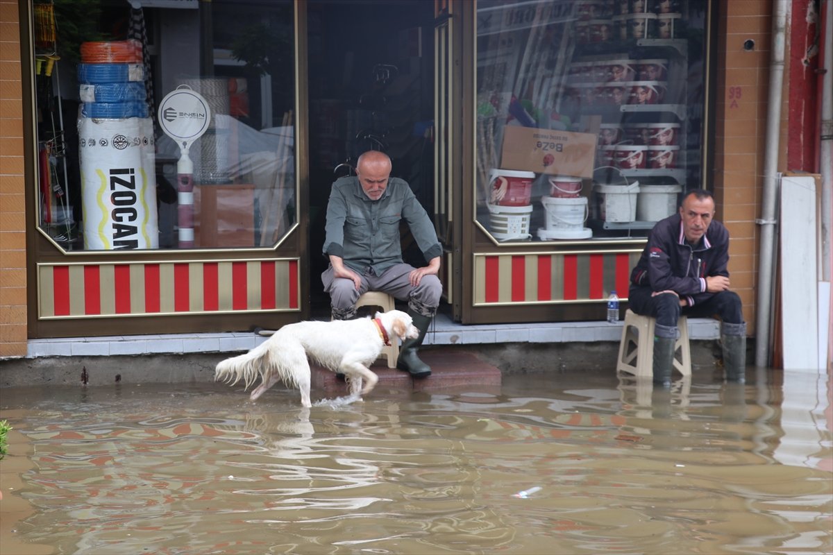 Zonguldak ta şiddetli yağışlar Filyos Çayı nı taşırdı #8