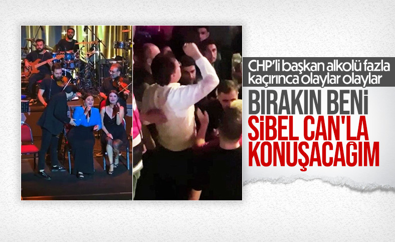 CHP’li Başkan, Sibel Can konserinde taşkınlık çıkardı