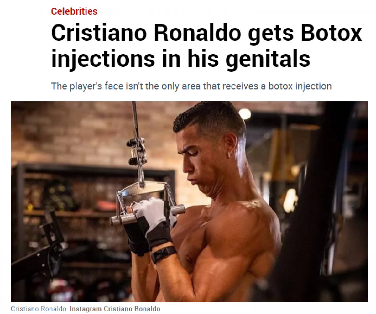 İspanyol basını: Ronaldo penisine botoks yaptırdı #2
