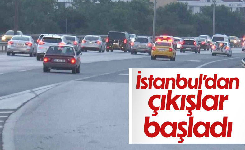 İstanbul’da bayram trafiği şimdiden başladı