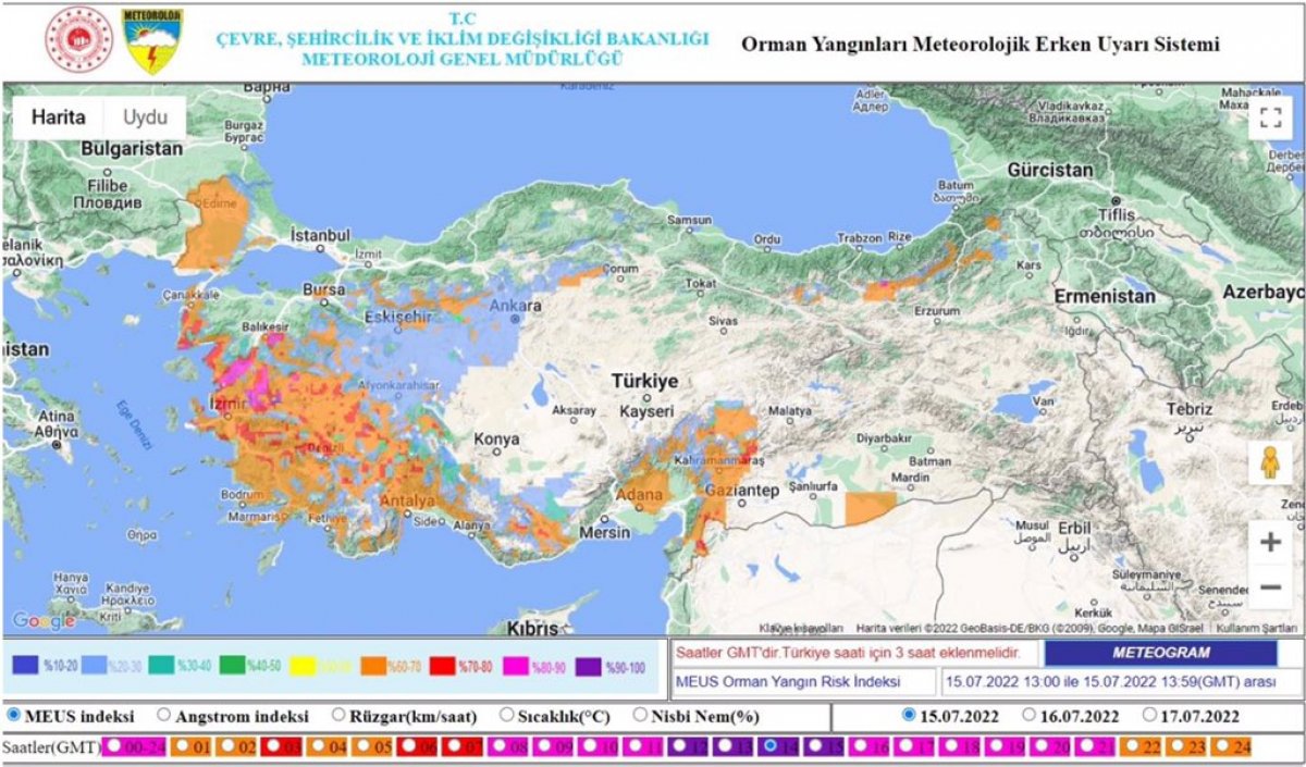 İzmir için orman yangını uyarısı #5