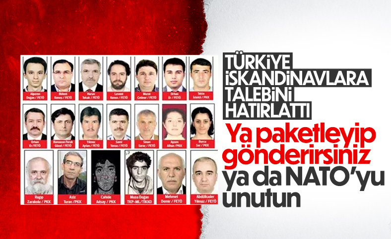 Türkiye, İsveç ve Finlandiya'ya teröristlerin iadesi için yazı gönderdi