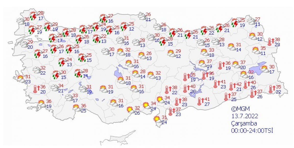 Türkiye nin 5 günlük hava raporu #5
