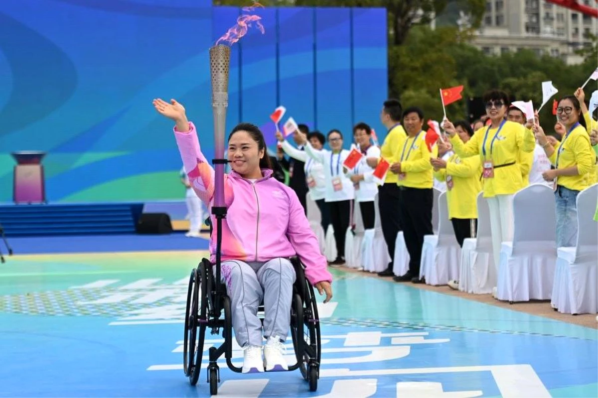 Çin'de 4. Asya Paralimpik Oyunları Meşale Turu Başladı