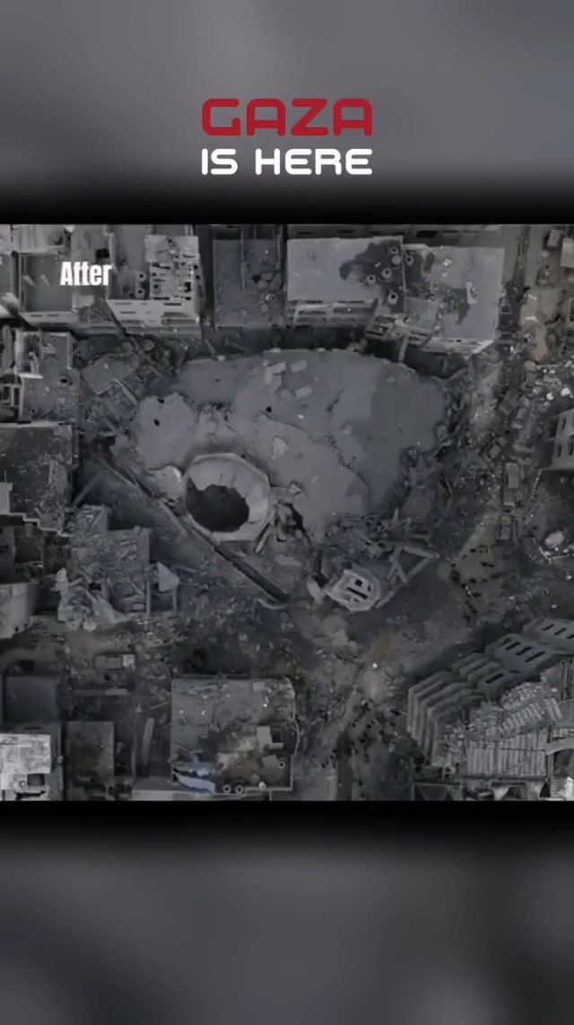 Resmen haritadan silindi! İşte bombaların yağmur gibi yağdığı Gazze'nin öncesi ve sonrası