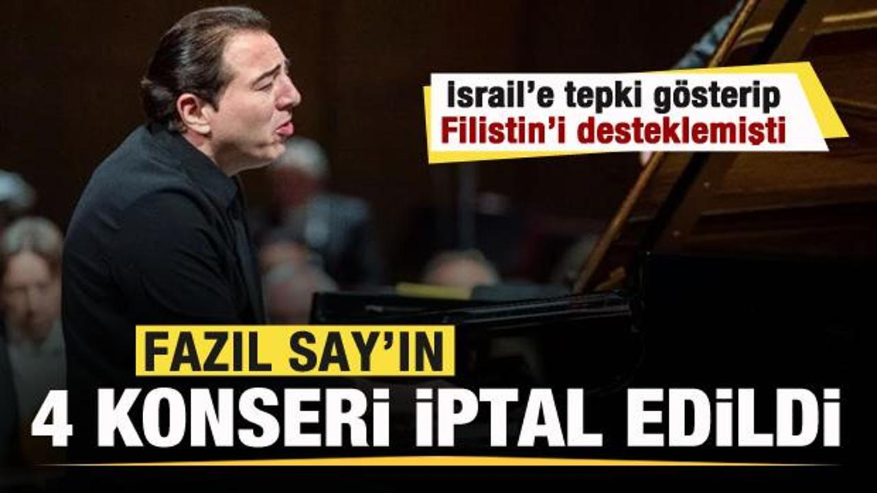 İsrail’e tepki gösterip Filistin’i savunmuştu! Fazıl Say’ın 4 konseri iptal edildi