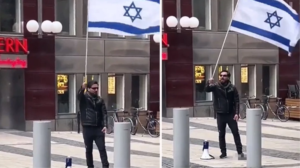 Salwan Momika alçak provokasyonlarına devam ediyor: İsrail bayrağı açarak Kur’an-ı Kerim’e saldırdı