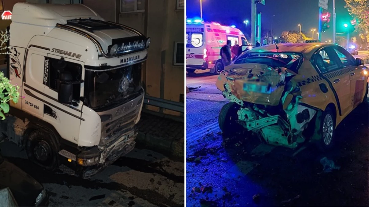 Yer: İstanbul! Alkollü sürücü kamyonuyla 14 aracı ezdi
