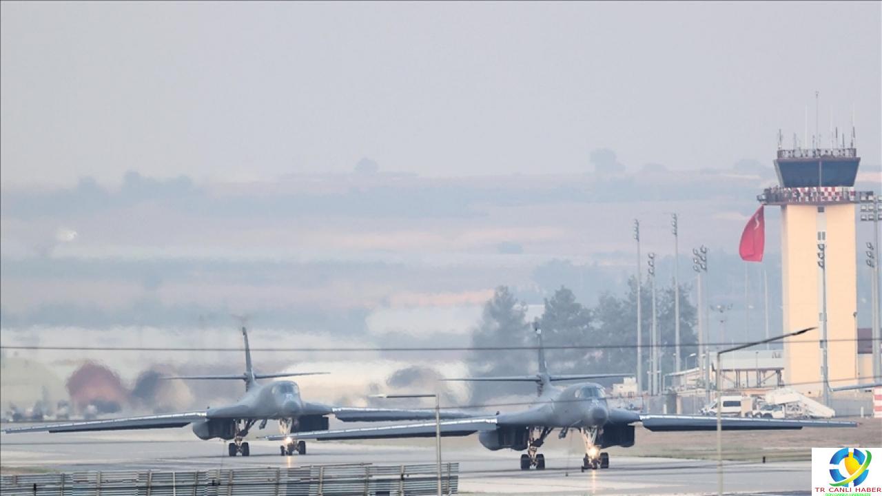Amerikan B-1B Lancers uçakları eğitim görevi için İncirlik Hava Üssü’ne geldi