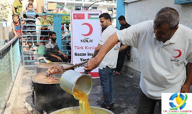 Gazın Bittiği Gazze’de Kızılay Yemekleri Odun Ateşiyle Pişiriyor
