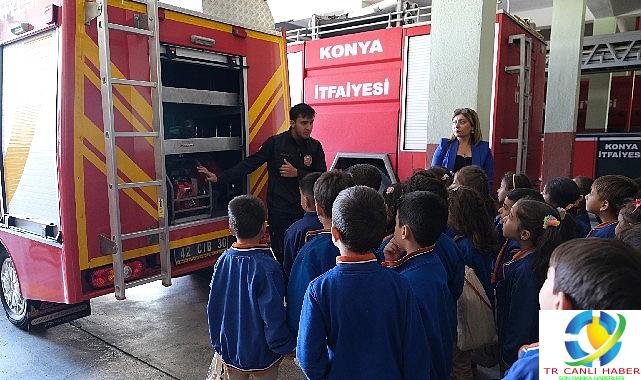 Konya Büyükşehir Minik Öğrencileri Yangın Konusunda Bilinçlendiriyor