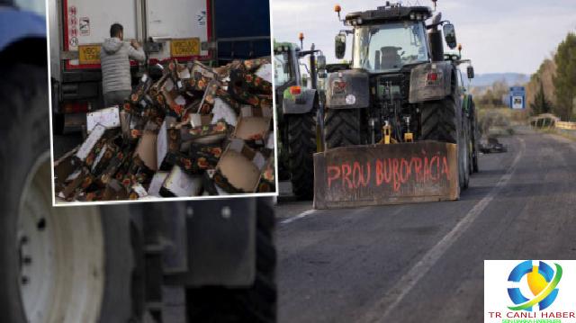 İspanya’da çiftçiler meydanlara indi: AB politikalarını protesto etti
